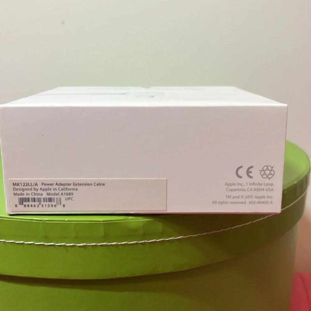 Apple Power Adapter Extension Cable Model A1689 (MK122LL/A) NWT